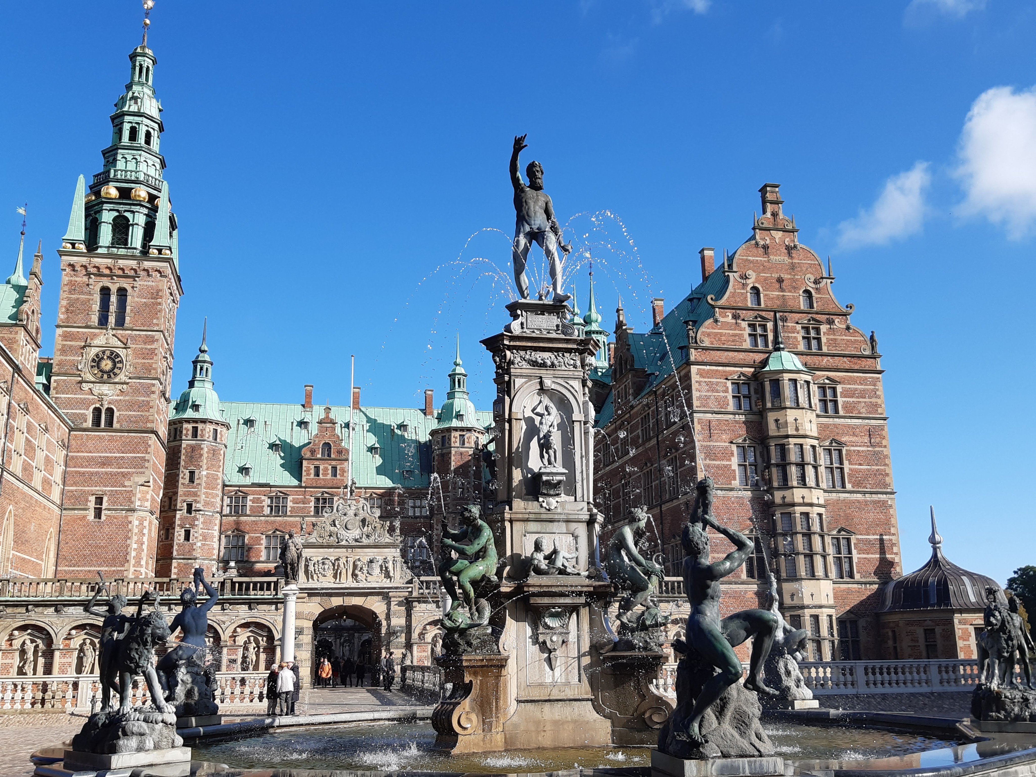 Neptune fountain at Frederiksborg Castle